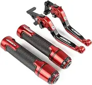 MAODOXIANG Handlebar Kits Motorcycle Accessories CNC Alum-inums Folding Extendable Brake Clutch Levers Fit for CBR929RR CBR 929RR CBR 929 RR 2000 2001 (Color : Red)