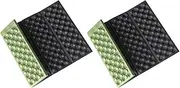 Binxind 2X Camping Mats Folding Foam Mats Waterproof Sitting Carpet Seat Cushion for Outdoor Camping Picnic Park, Green