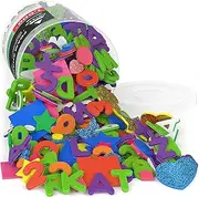 Arteza EVA Foam Shapes, 1000 Pieces, Assorted Colors, Peel and Stick Self-Adhesive Foam Pieces, Craft Supplies and Materials for The Classroom, Learning Centers, and After-School Projects