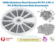 1000 Pcs/Set Stainless Steel Screws Bolts With Hex Nuts Washers Assortment Kit