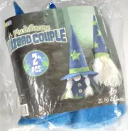 JOYIN Plush Gnome WIZARD COUPLE 2-Piece Fuzzy Weighted Gnomes