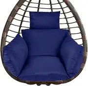 Egg Chair Cushion Replacement Soft Waterproof Sun Protection Egg Chair Cushion for Outdoor Swing and Indoor Home, Cushions Only
