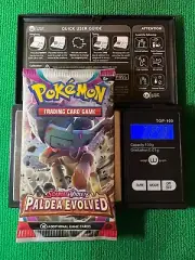 HEAVY? 22.58 Grams! Pokemon Paldea Evolved Factory Sealed Booster Pack!!
