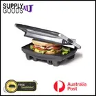 Cafe Press 2 Sandwich 4 Slice Stainless Steel Non Stick Maker Grill Toaster AUS