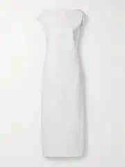 [KHAITE] KHAITE - Ayame Open-back Cotton-canvas Midi Dress - White - US10 US 10 White