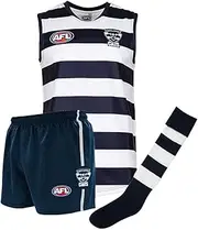 Geelong Cats Junior Youths Kids AFL Auskick Playing Pack Jumper Guernsey Jersey Shorts Socks
