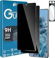 [2+1 Pack] T Tersely Privacy Screen Protector for Google Pixel 8 Pro 2023(6.7 inch) with Camera Lens Protector, [Not Support Fingerprint Unlock]Anti-Spy Tempered Glass Case Friendly