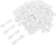 TOGEVAL 200pcs Self Adhesive Rectangle Paper Price Tags for Jewelry Displays Easy to Apply Remove Residue Labels for Necklaces Rings and Accessories Convenient