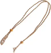 AUTSUPPL 1Pc Hand Woven Necklace Holder for Decorative Stone Agate Pendants Unique DIY Jewelry Rope for Craft Projects and