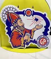 Saint Arnold Brewing Grand Prize BEER Sign Tin Tacker HOUSTON, TX NEW