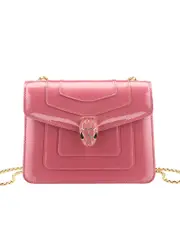 Bulgari Serpenti Forever Crossbody Bag in Blush Quartz