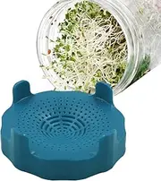 Seed Sprouting Kit Wide Mouth ma son Jar Sprout Kit, Seed Sprout Cover Easy Rinse And Drain Sprouting Kit Growing Screen Lid For Growing Broccoli, Alfalfa, Mung Beans
