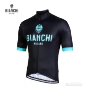 Bianchi Milano LEVANE Thermal Short Sleeve Cycling Jersey : BLACK