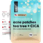 LE GUSHE K-BEAUTY Pimple Patches for Face (132 Dots) - Hydrocolloid Acne Patches