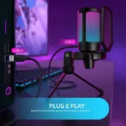 Fifine Ampligami USB Microphone For Game Streaming With Pop Shock Stand Filter
