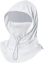 [Oshhni] Summer Balaclava Sun Protection Cycling Sunproof Hood Full Head Mask Face Cover Neck Flap for Gardening Summer Hiking Riding