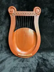 12 Metal Strings Lyre Harp Brown Rosewood Lyre Harps With bag &strings Best Gift