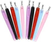 CANIGHT 50pcs Dead Skin Forks Set Cuticle Peeler Scrapers Nail Care Tools Soften Trim Guide