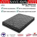 Giselle Mattress Euro Top Memory Foam Bed Medium Firm Pocket Spring Double Grey
