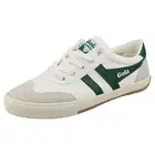 Gola Badminton Mens Casual Trainers in Off White Green