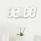 LED Digital Clock Living Room Wall Clock Electronic Alarm Clock Voice Control El