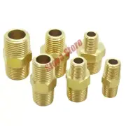 1/8" 1/4" 3/8" NPT BSP Hex Nipple Reduer Brass Pipe Fitting Connector Adapter