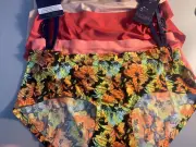 Rachel Roy 4 Pack Classic Hipster Fit Bonded Lasercut Edge Panties Size Small