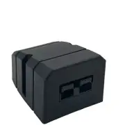 Anderson Plug Surface Mount Panel Kit External Canopy inc 50 amp Black Plug