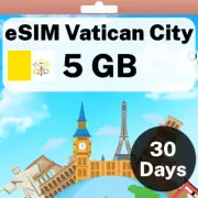 eSIM Vatican City - 5 GB - 30 Days - Travel eSIM | QR code activation