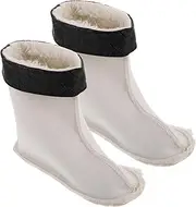 HANABASS 1pair Insulated Men Rain Boot Liners Thick Thermal Replacement Inserts for Detachable Water-Resistant Lining Comfortable Fit for Cold and Rainy Days