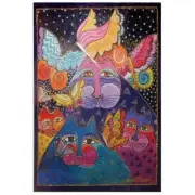 Laurel Burch Canvas Felines Flytterbyes Cat 10x15 RARE Wall Art