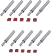 10PCS Magnetic Push Latches for Cabinet Push to Open Door Latch, Gray Soft Quiet