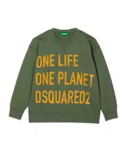 Dsquared2 Kids Logo Printed Crewneck Sweatshirt 16Y,14Y Green
