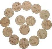 Abaodam 1 Set Photograph Wood Chips Milestone Cards Monthly Growth Cards Photography Props Growth Cards Birth Cards Newborn Milestone Cards Monthly Cards Wooden