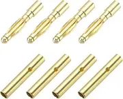 uxcell 4 Pairs Banana Plugs Connector 2mm Male Female Banana Plug for Speaker Wire RC Battery ESC Motor