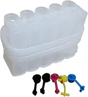 Generic DIY Continuous Ink Supply System Ink Refill 5 Color Household Durable Printer Cartridges Outer Ink Tank for Printer Replaces