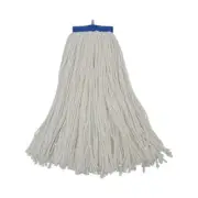 Boardwalk 716RCT 16 oz Cut-End Lie-Flat Rayon Wet Mop Head - White (12/Ct) New