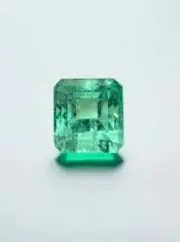 1.34 Carat 7x6 Chunky Emerald Cut Natural Unset Colombian Emerald