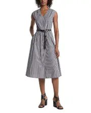 Michael Kors Graphic Stripe Midi Dress