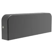 KUK Wall Light Surface Mounted 10W Rectangular Dark Grey 3000K IP54 670LM