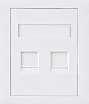 ASTROTEK CAT5e RJ45 Network Wall Face Plate 86x86mm 2 Port Socket Kit