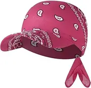 [Generic] Mens Mesh Hat Bandana Hat for Women Sports Sun Visor Turban Cap Outdoor Head Scarf Towel Wrap Cap Slogan Baseball Caps