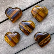 Tiger'S Eye Heart | Willpower | Confidence | Protection | Abundance