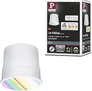 Paulmann 92470 LED Module Recessed Light Base Smart Home Zigbee Coin Round 4.9 W 420 lm Dimmable 50 mm Satin Plastic RGBW+
