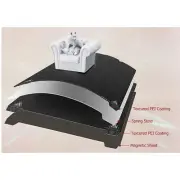 Double Sided Textured PEI Sheet 235mmx235mm W/Spring Steel Build Plate Black MV6