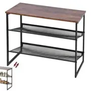 3-Tier Shoe Rack, Tilting Adjustable Freestanding Shoe Organizer, 3-Tiers