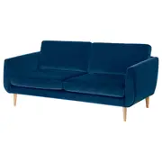 SMEDSTORP 3-seat sofa, Djuparp/dark green-blue birch