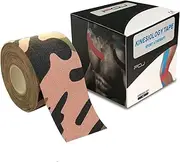 ARSH Elastic Kinesiology Athletic Body Tape (1 Roll - 5cm x 5m), Sports Tape Physio Tape for Muscle Pain Relief and Joint Support for Knees Ankle (Camoflauge Design)