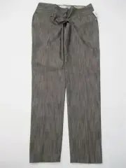 new CHARLOTTE RUSSE Pants Women's Size 1 Dress Casual Flat Front Gray Striped