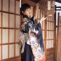在飛比找蝦皮商城精選優惠-神明少女和服 日本 和服 浴衣 傳統 和服女正裝傳統日本改良